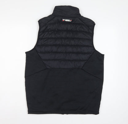 Scuderia Ferrari Men’s Black M Padded Puffer Racing Gilet Waistcoat