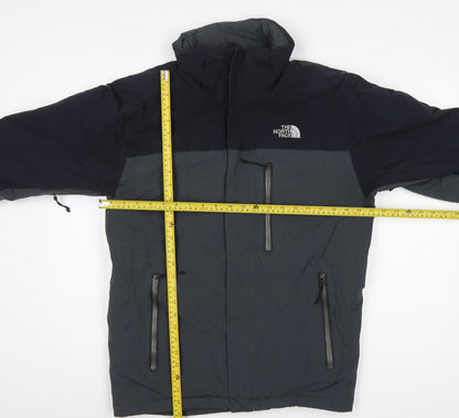 The North Face Men’s M Black Grey HyVent Insulated Hooded Jacket