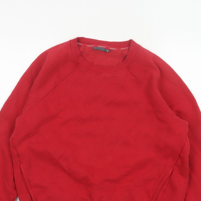Marks and Spencer Women Red UK 14 Goodmove Pullover Sweatshirt Pockets