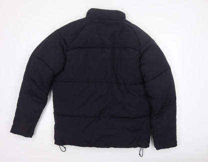 ASOS Men’s Black M Puffer Jacket Quilted Insulated Full Zip