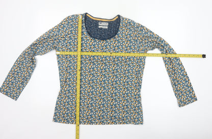 Seasalt Women’s Blue Floral Jersey Long Sleeve T-Shirt UK 16