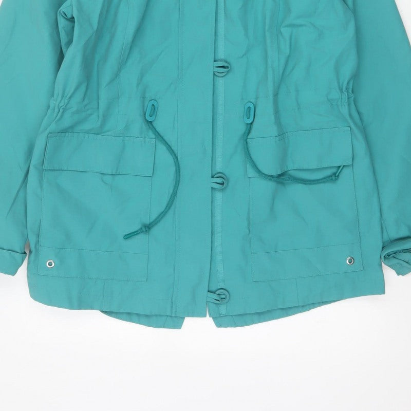 Marks and Spencer Women Green UK 10 Hooded Parka Jacket