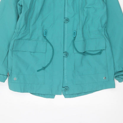 Marks and Spencer Women Green UK 10 Hooded Parka Jacket