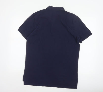 Polo Ralph Lauren Men's Blue 2XL Custom Fit Cotton Short Sleeve Polo