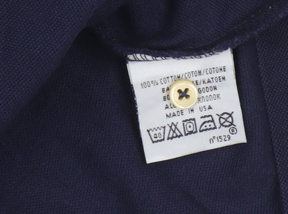 Polo Ralph Lauren Men's Blue 2XL Custom Fit Cotton Short Sleeve Polo