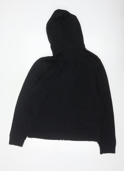 GAP Men’s Black L Full Zip Hooded Fleece Hoodie Pockets