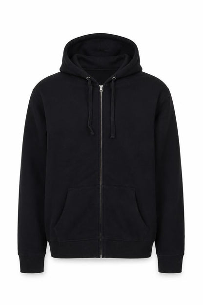 GAP Men’s Black L Full Zip Hooded Fleece Hoodie Pockets