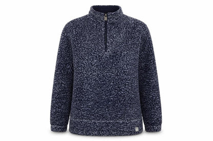 Weird Fish Women’s Blue Size 10 1/4 Zip Fleece Pullover Sweatshirt