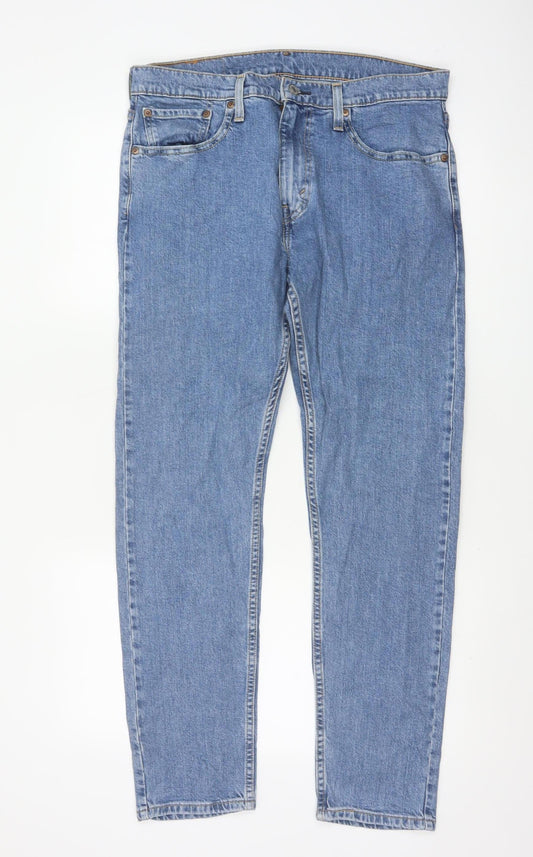 Levi's 512 Lo-Ball Men's Blue W33 Slim Tapered Stretch Jeans