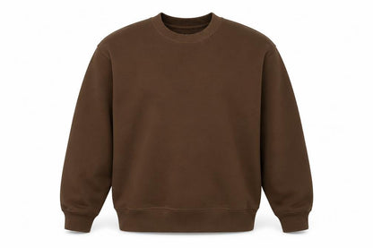 Uniqlo C Men’s Brown M Crew Neck Pullover Cotton Blend Sweatshirt