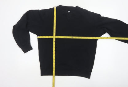 Uniqlo Men’s Black M Crew Neck Pullover Cotton Sweatshirt