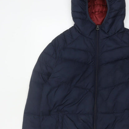 Additional view of Jack & Jones Originals Men’s Navy S Hooded Quilted Puffer Jacket