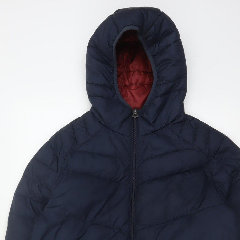 Additional view of Jack & Jones Originals Men’s Navy S Hooded Quilted Puffer Jacket