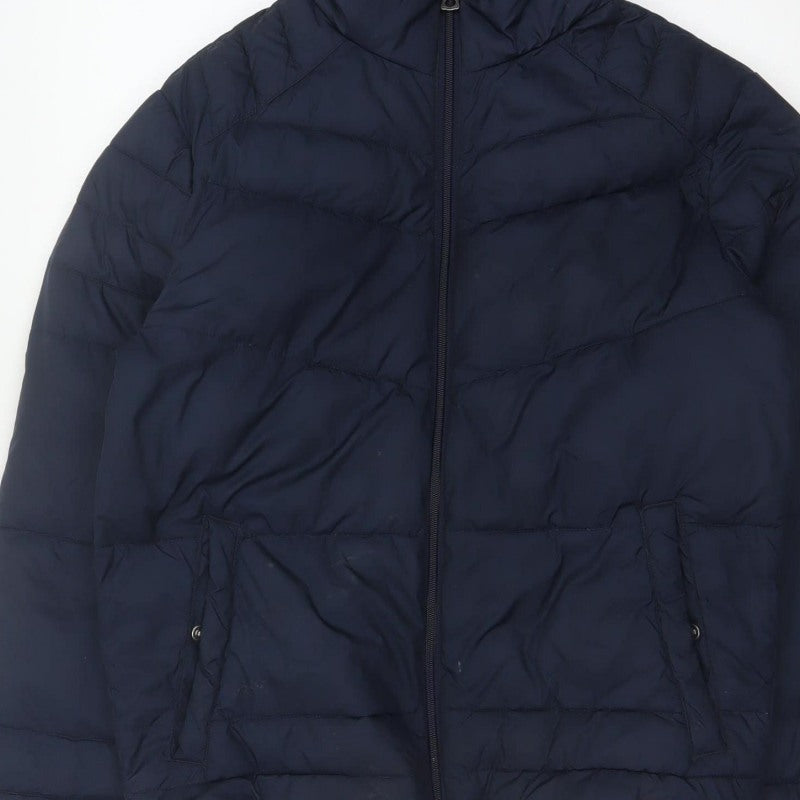 Additional view of Jack & Jones Originals Men’s Navy S Hooded Quilted Puffer Jacket