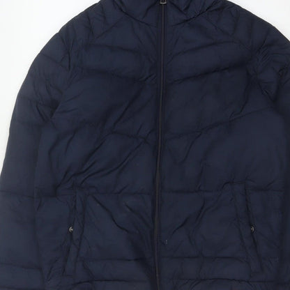 Additional view of Jack & Jones Originals Men’s Navy S Hooded Quilted Puffer Jacket