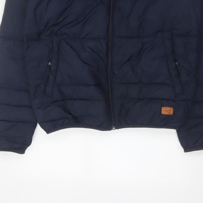 Additional view of Jack & Jones Originals Men’s Navy S Hooded Quilted Puffer Jacket