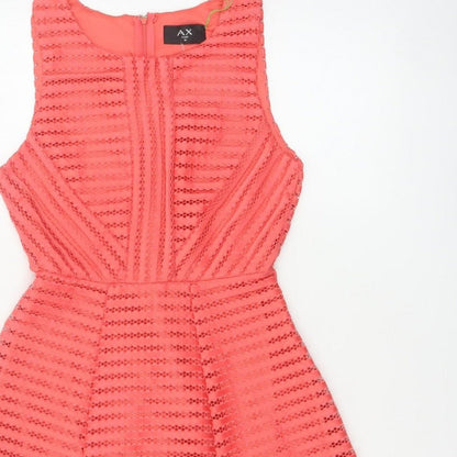 AX Paris Women’s Orange Lace Fit & Flare Party Dress UK 10