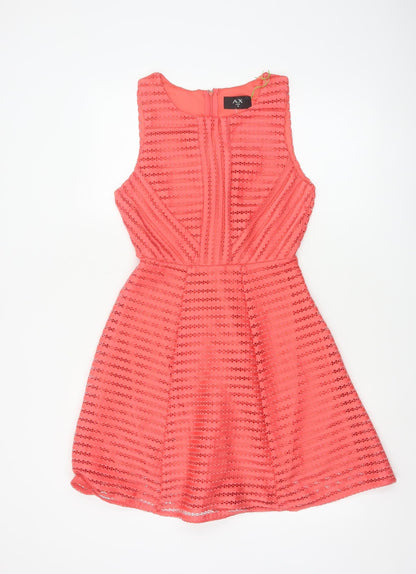 AX Paris Women’s Orange Lace Fit & Flare Party Dress UK 10