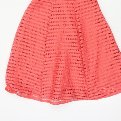 AX Paris Women’s Orange Lace Fit & Flare Party Dress UK 10