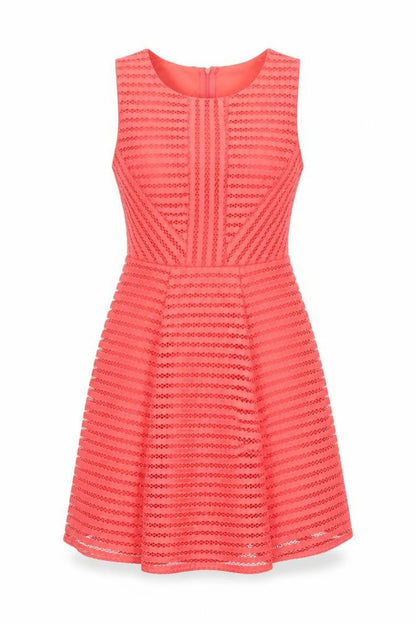 AX Paris Women’s Orange Lace Fit & Flare Party Dress UK 10