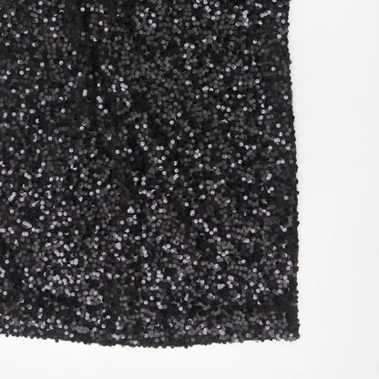 Next Women Black UK 14 Sequin Bodycon Mini Party Dress