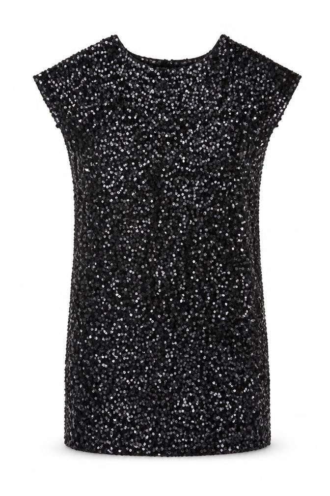 Next Women Black UK 14 Sequin Bodycon Mini Party Dress