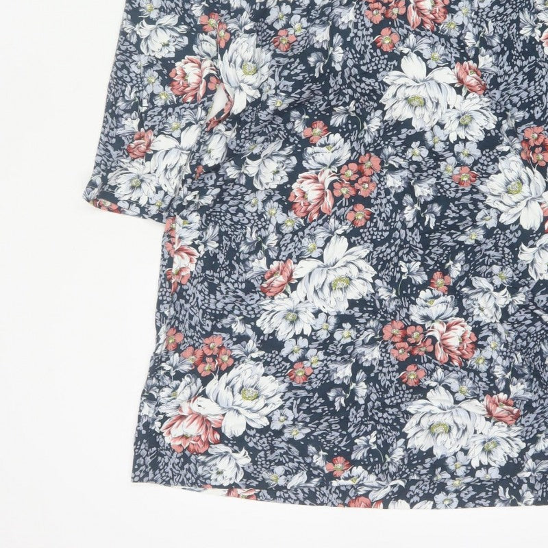 Cotton Traders Women’s Multicoloured Floral Shirt Dress UK 12