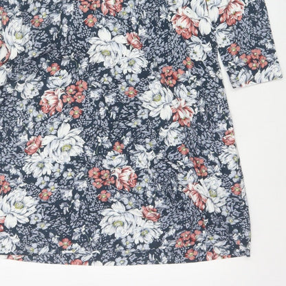 Cotton Traders Women’s Multicoloured Floral Shirt Dress UK 12
