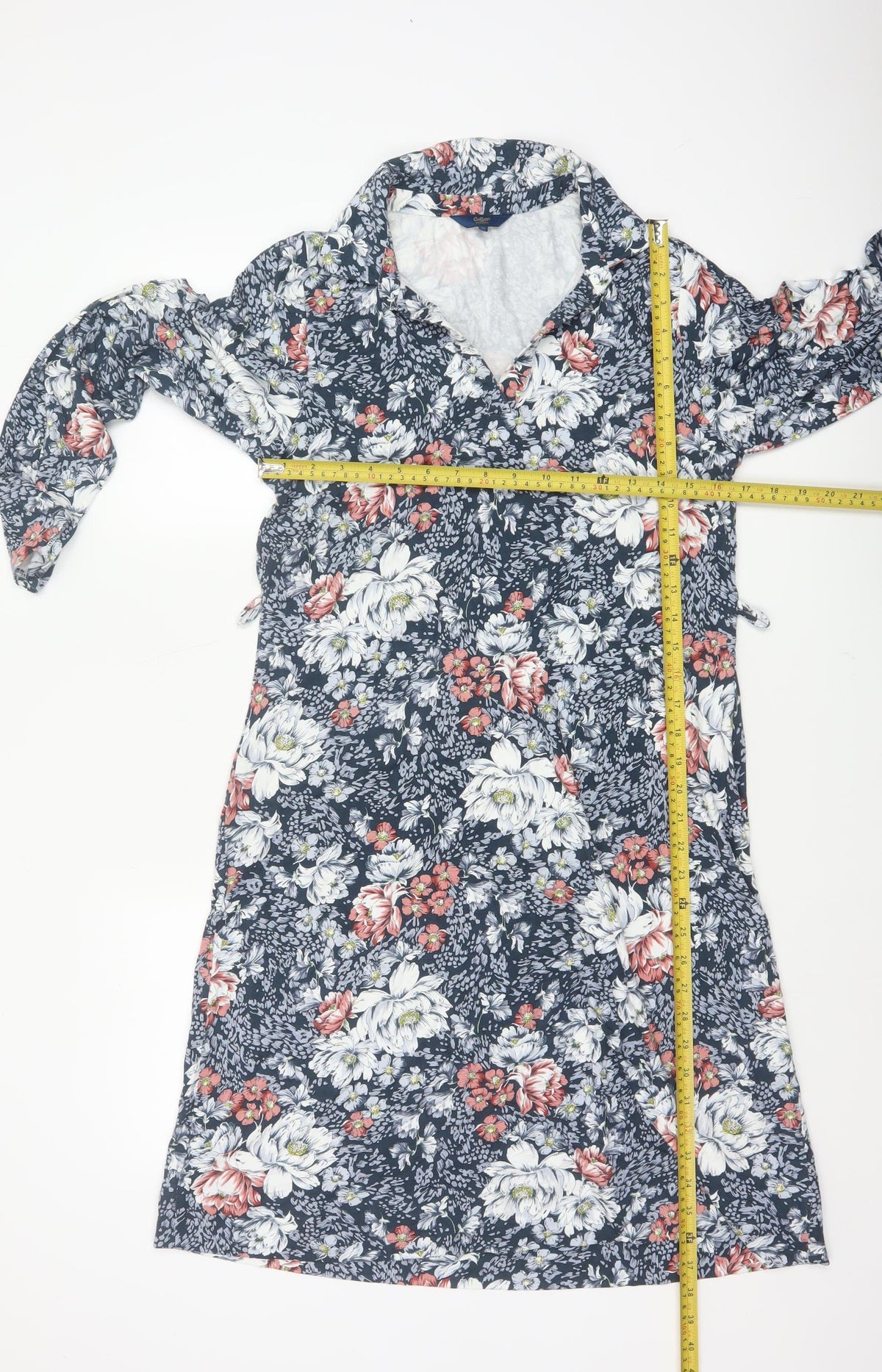 Cotton Traders Women’s Multicoloured Floral Shirt Dress UK 12
