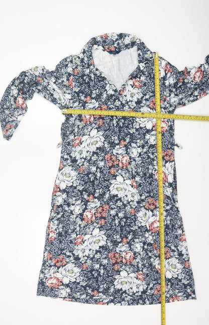 Cotton Traders Women’s Multicoloured Floral Shirt Dress UK 12