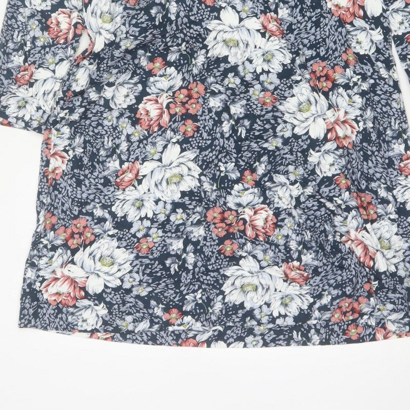 Cotton Traders Women’s Multicoloured Floral Shirt Dress UK 12