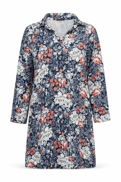 Cotton Traders Women’s Multicoloured Floral Shirt Dress UK 12