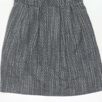 Marks and Spencer Limited Edition Women's Black Grey Fit & Flare Dress 10