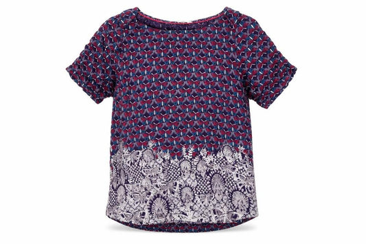 White Stuff Women’s Multicoloured Size 10 Floral Short Sleeve Blouse