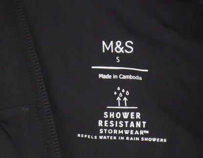 Marks & Spencer Women Black S Shower Resistant Puffer Jacket