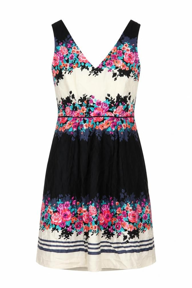 Monsoon Women’s Multicoloured Floral Fit & Flare Dress UK 14