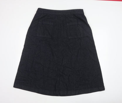 Seasalt Cornwall Women’s Blue UK 16 A-Line Organic Cotton Denim Skirt