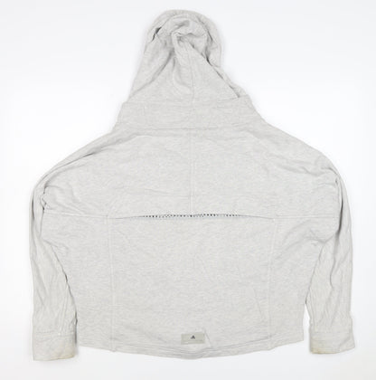 adidas Stella McCartney Women Grey M Hooded Cotton Jacket
