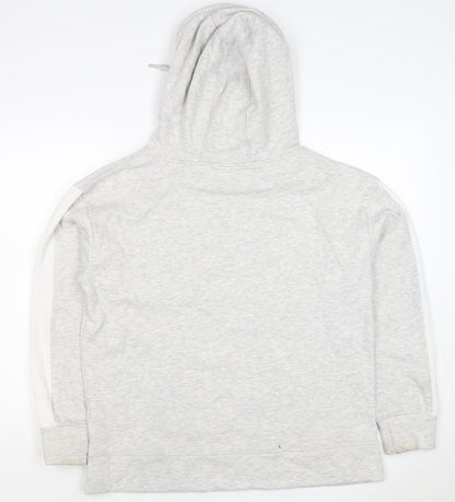 Mint Velvet Women’s Grey L Pullover Hoodie Colourblock Pockets