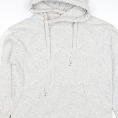 Mint Velvet Women’s Grey L Pullover Hoodie Colourblock Pockets
