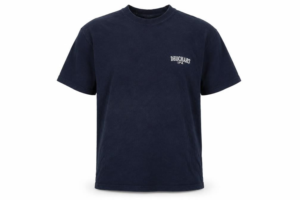 Slazenger Men's Blue XL Deuchars IPA Logo Crew Neck Cotton T-Shirt