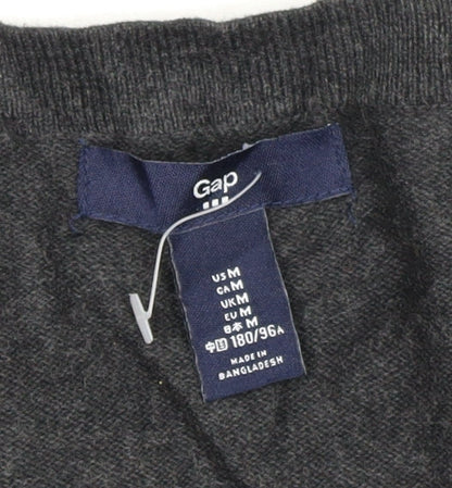 Gap Women’s Black Cotton V-Neck Button Cardigan Size M