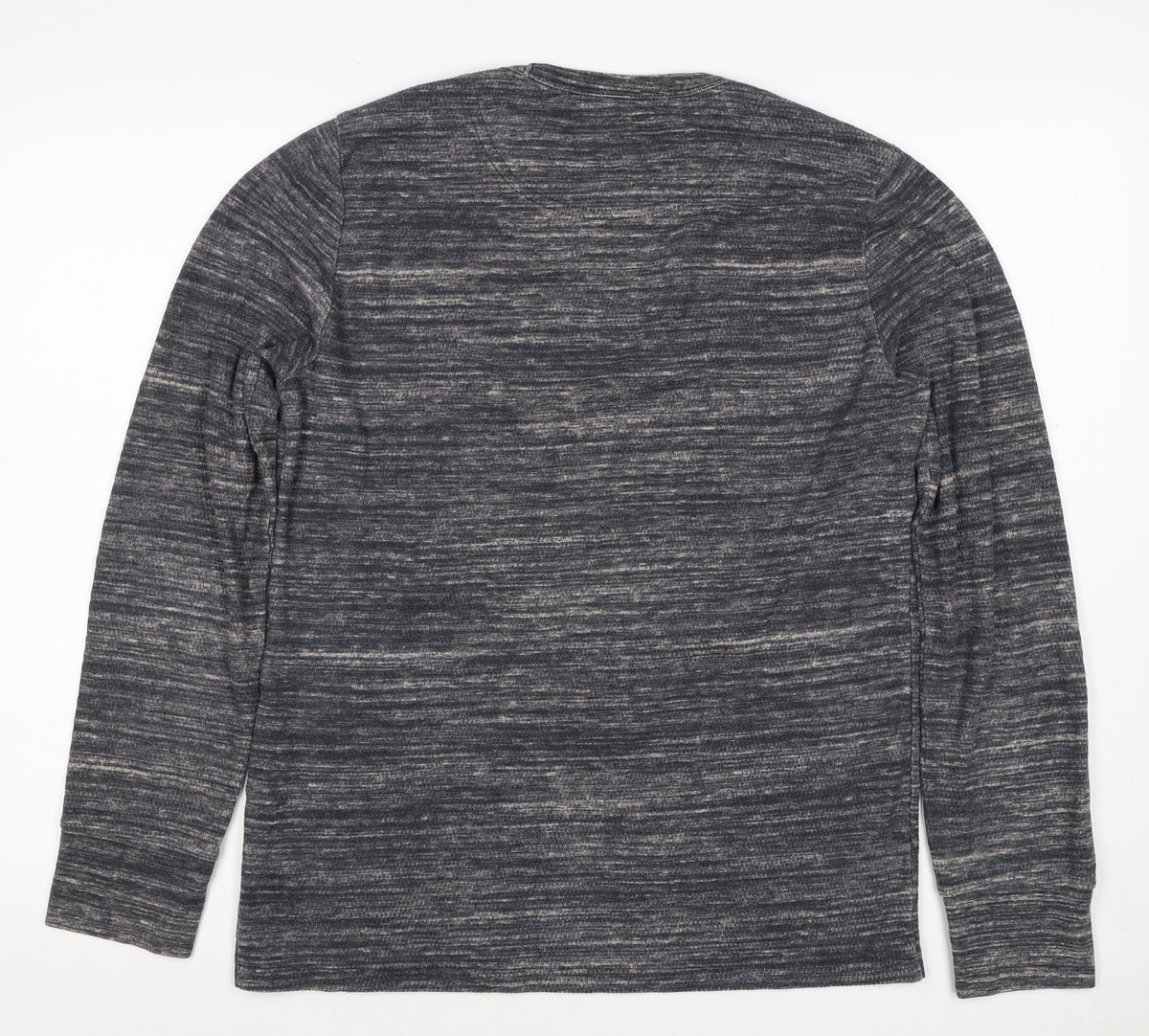 Hollister Men’s Grey Marl Logo Crew Neck Pullover Sweatshirt M