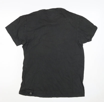 Double RL Ralph Lauren Men's Black M Logo Graphic Print T-Shirt