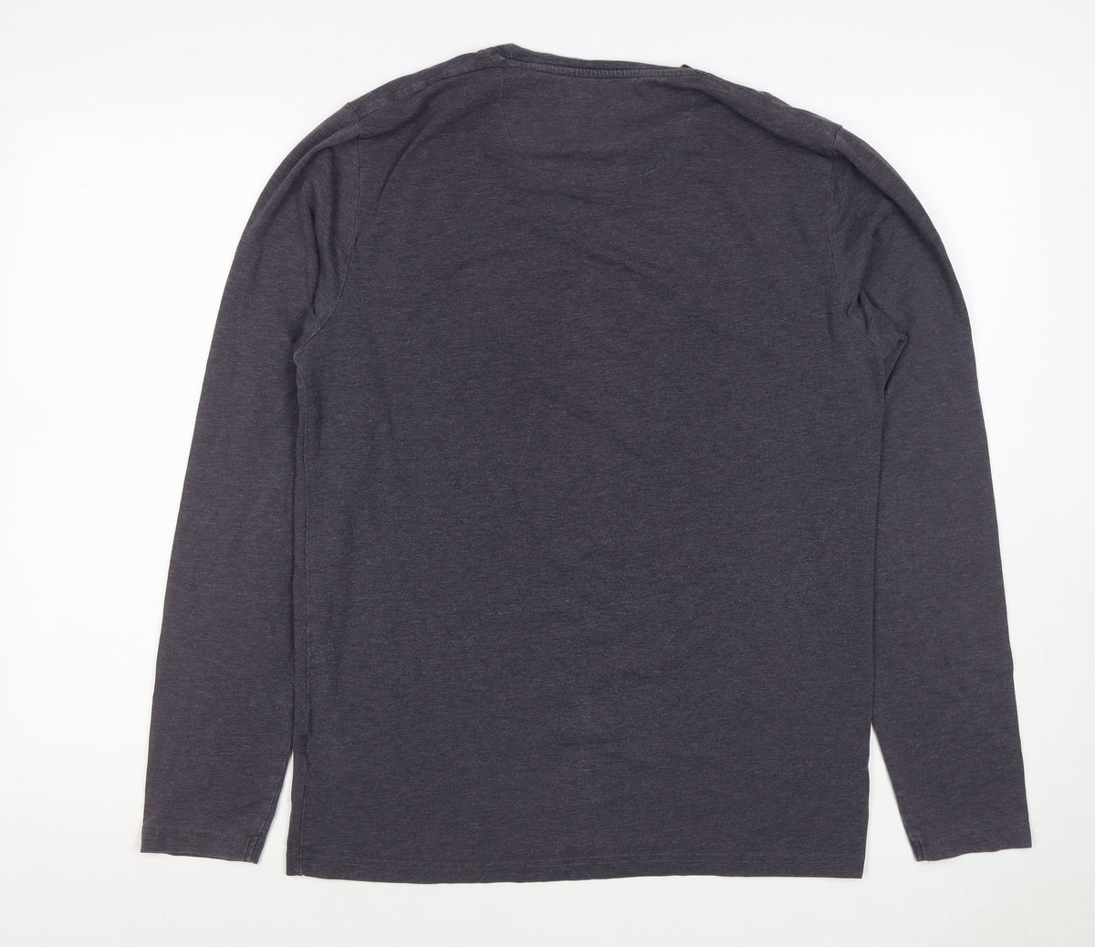Atlantic Bay Men’s Grey Size S Long Sleeve Crew Neck Jersey T-Shirt