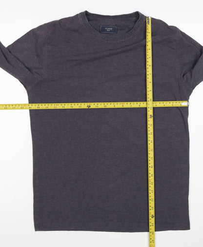 Atlantic Bay Men’s Grey Size S Long Sleeve Crew Neck Jersey T-Shirt