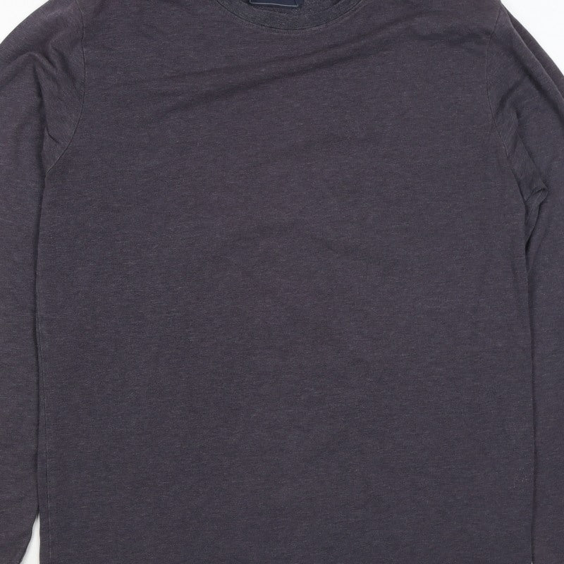 Atlantic Bay Men’s Grey Size S Long Sleeve Crew Neck Jersey T-Shirt