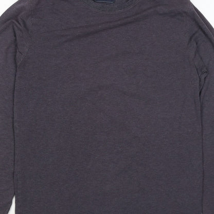 Atlantic Bay Men’s Grey Size S Long Sleeve Crew Neck Jersey T-Shirt