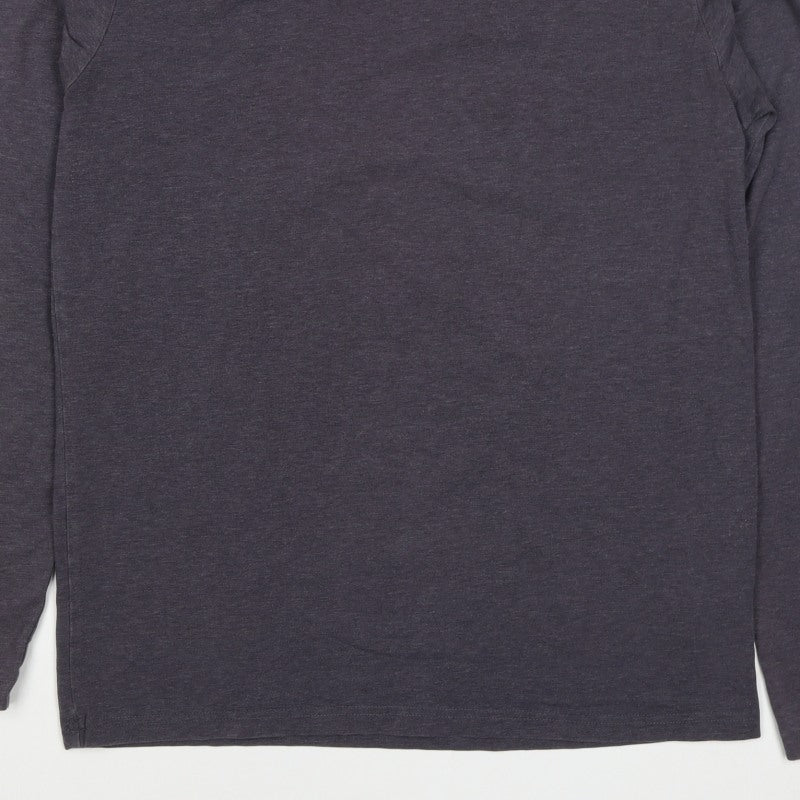 Atlantic Bay Men’s Grey Size S Long Sleeve Crew Neck Jersey T-Shirt