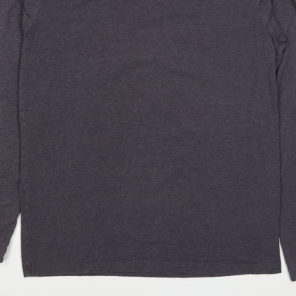 Atlantic Bay Men’s Grey Size S Long Sleeve Crew Neck Jersey T-Shirt
